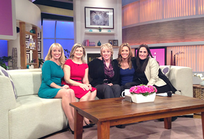 RAINN survivors with hosts of Ricki Lake Show